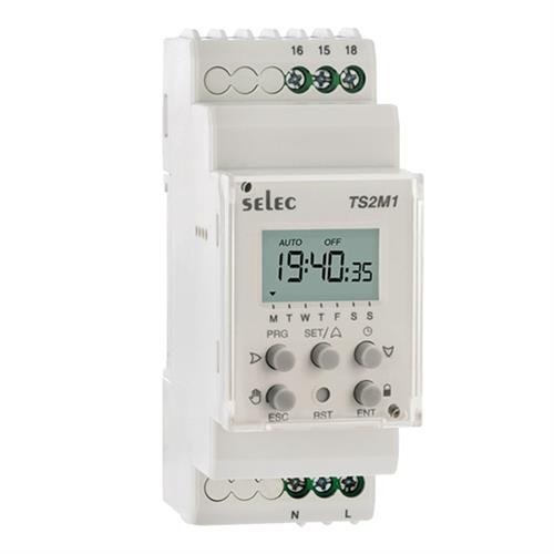 Timer Switch hiển thị màn hình LCD SELEC TS2M1-1-16A-230V
